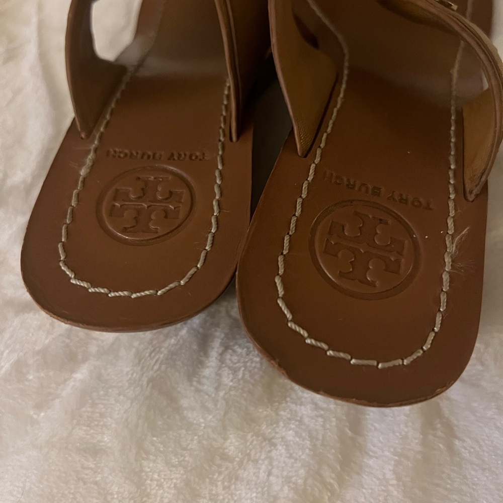 Tory Burch Tan Leather Sandals - Picture 5 of 7